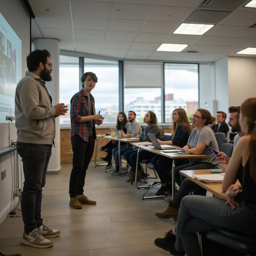 Clase práctica de oratoria
